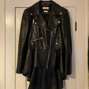 Alexander McQueen Leather Peplum size 46
